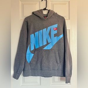 Nike Hooded Sweatshirt | Grey | Mens Size L
